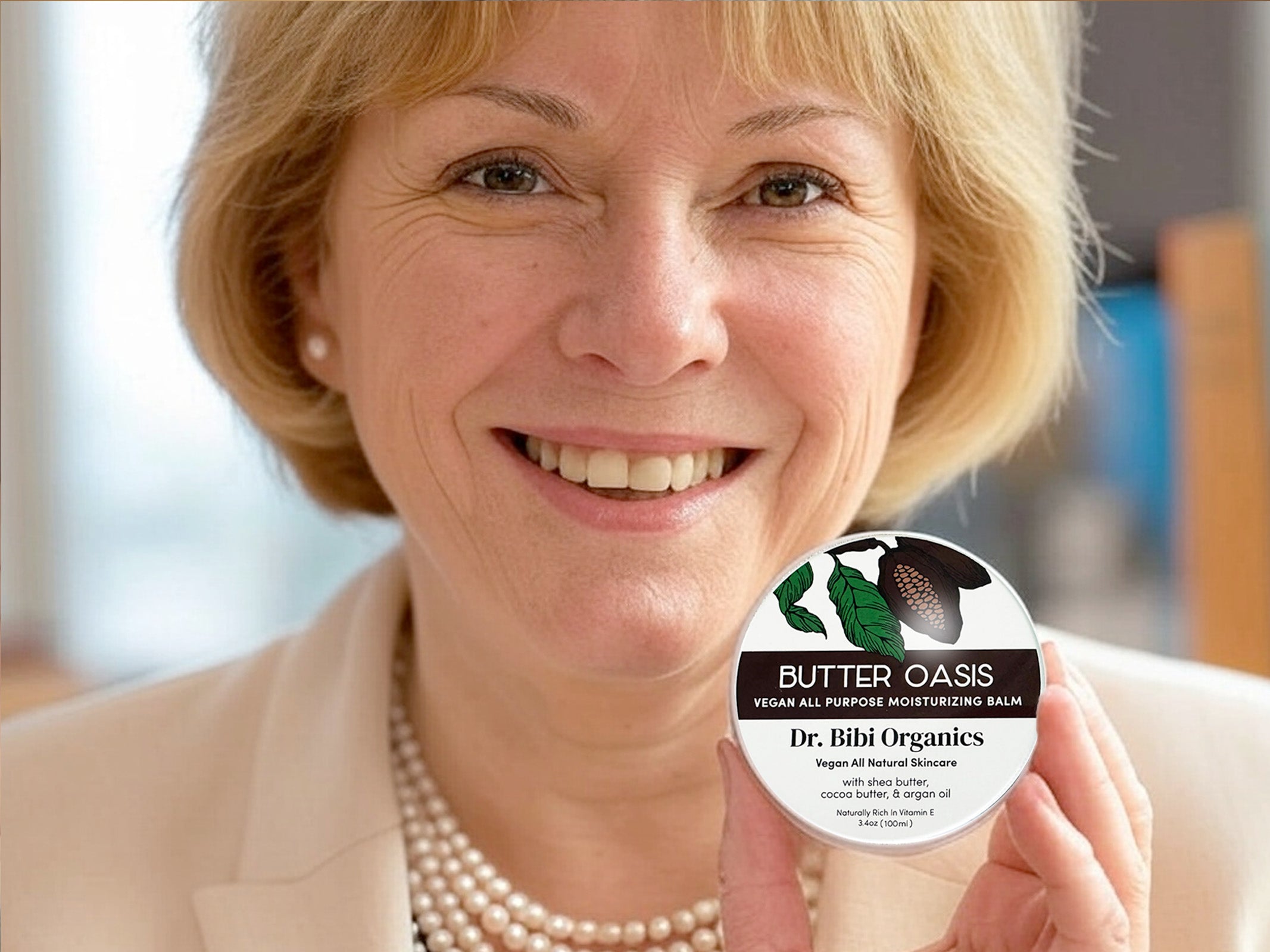 Butter Oasis Moisturizing Balm - Organic Shea Butter, Organic Cocoa Butter & Organic Argan Oil Formula