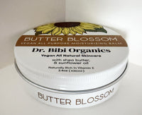 Dr. Bibi Organics Butter Blossom Moisturizing Balm – Hydrating, Nourishing Skin Relief for Dryness, Cracks, & Rough Patches, 4 oz