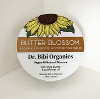 Dr. Bibi Organics Butter Blossom Moisturizing Balm – Hydrating, Nourishing Skin Relief for Dryness, Cracks, & Rough Patches, 4 oz