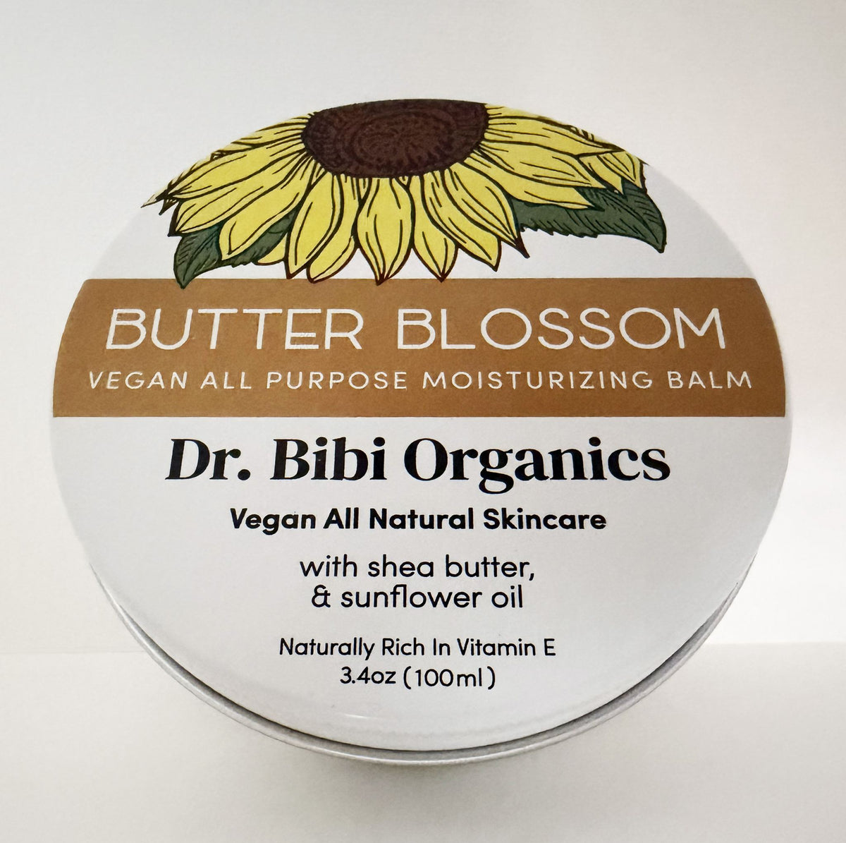 Dr. Bibi Organics Butter Blossom Moisturizing Balm – Hydrating, Nourishing Skin Relief for Dryness, Cracks, & Rough Patches, 4 oz